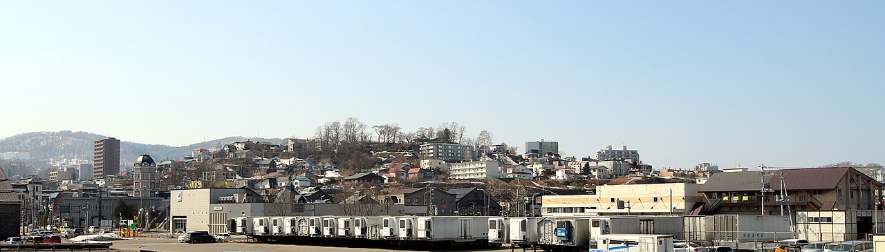 小樽市花園地区の眺め